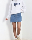 Kot Nakışlı Oversize 3 İplik Sweat Gri - 2442.336.