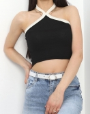 Crop Bluz Siyah - 22530.1723.